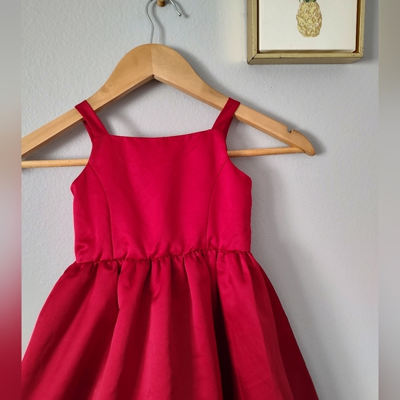 Party Girl Dress David's Bridal princess size 2T Color Burgundy Red Zipper Back - Picture 5 of 9